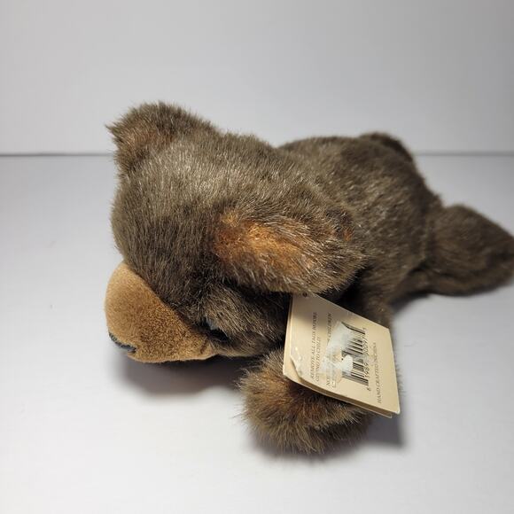 The Bearington Collection Teddy Bear Brown Lazy Ben Stuffed Animal 8" Plush - Picture 3 of 8